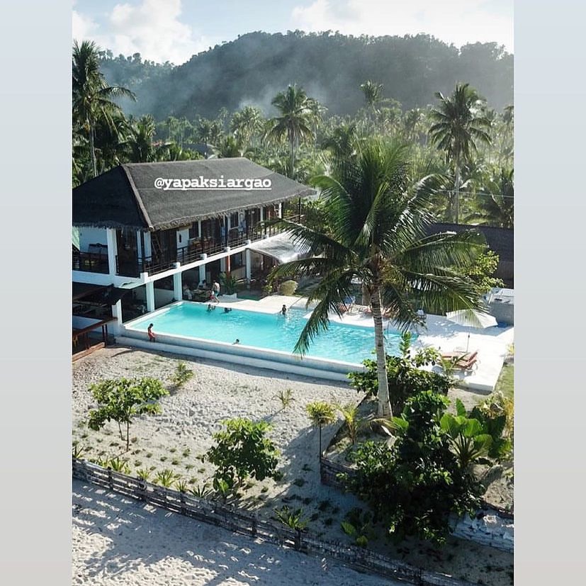 Aerial view of the resort