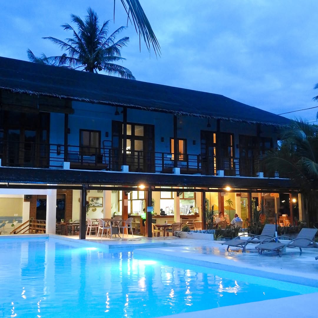 Blue hour at the resort